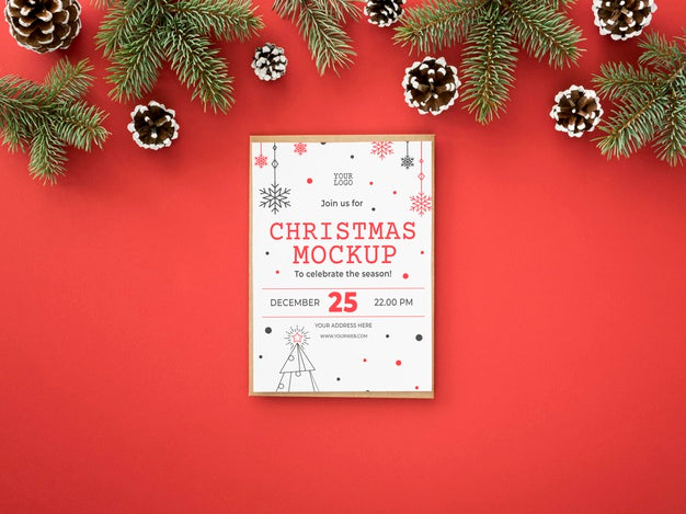 Christmas Eve Assortment With Card Psd