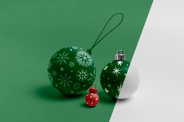 Christmas Globes Mock-Up Psd