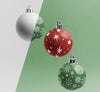 Christmas Globes With Snowflakes Psd