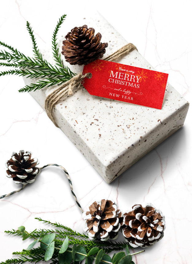 Christmas Holiday Greeting Design Mockup Psd