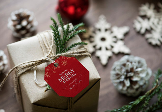 Christmas Holiday Greeting Design Mockup Psd