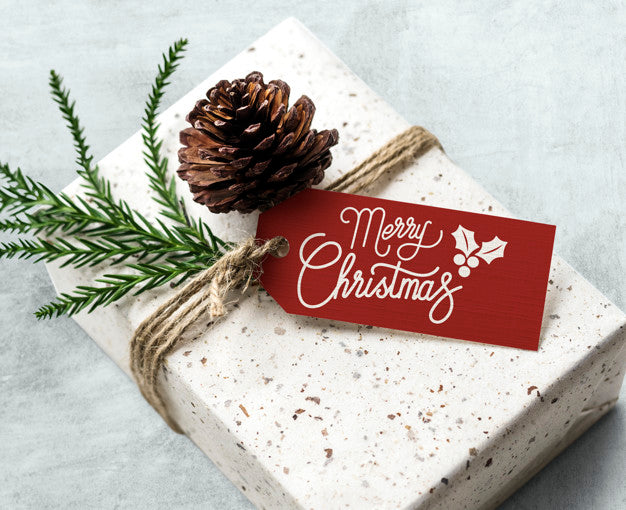Christmas Holiday Greeting Design Mockup Psd