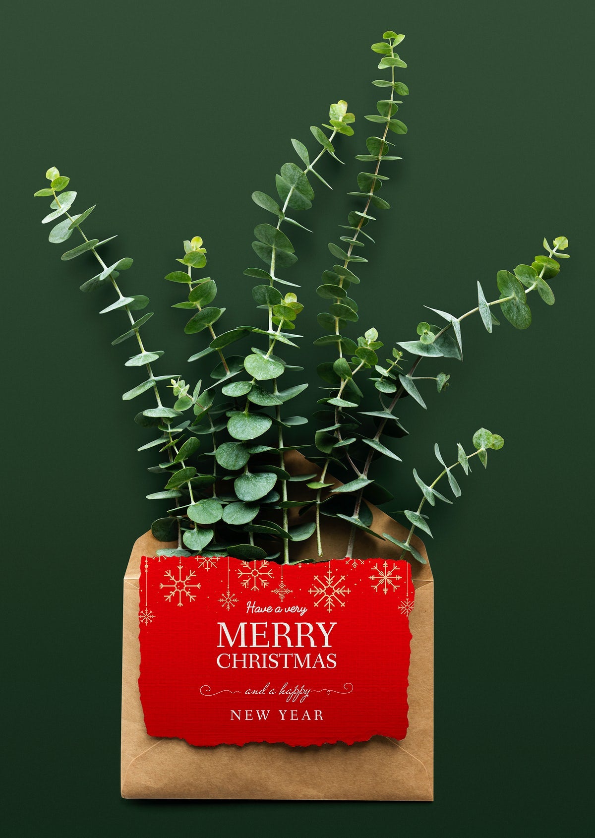 Christmas Holiday Greeting Design Mockup