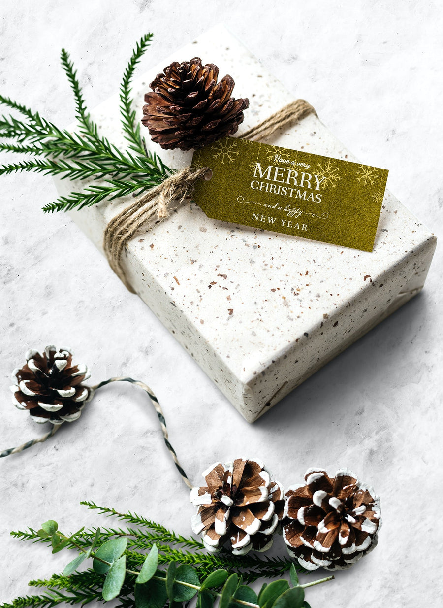 Christmas Holiday Greeting Design Mockup