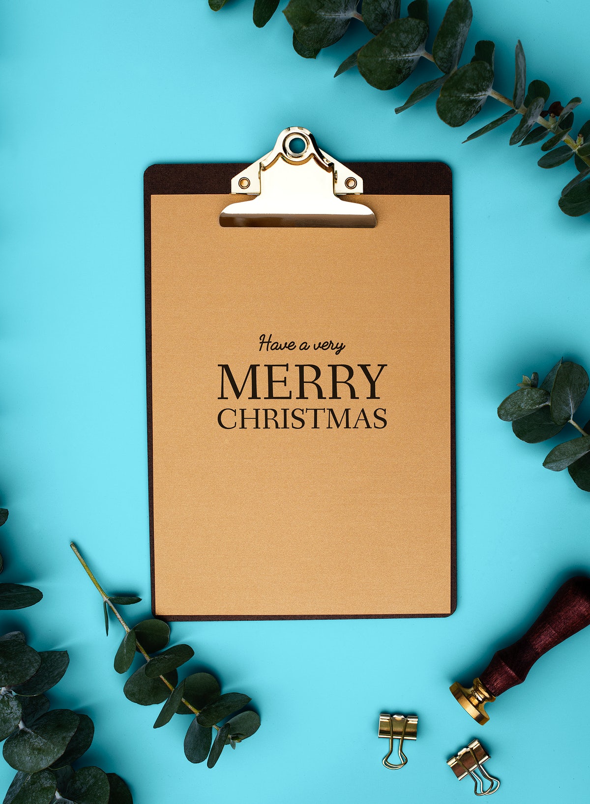 Christmas Holiday Greeting Design Mockup