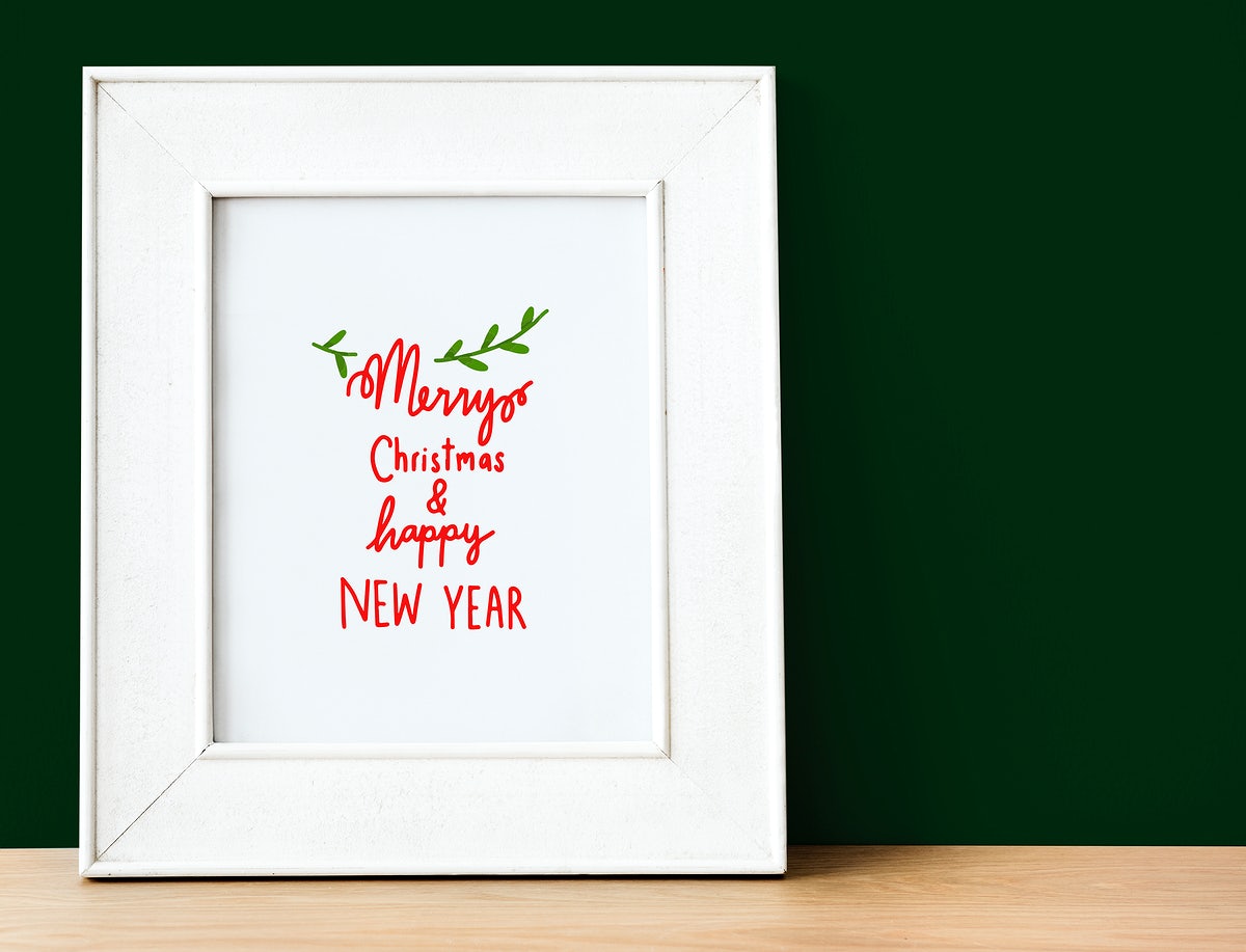 Christmas Holiday Greeting Design Mockup
