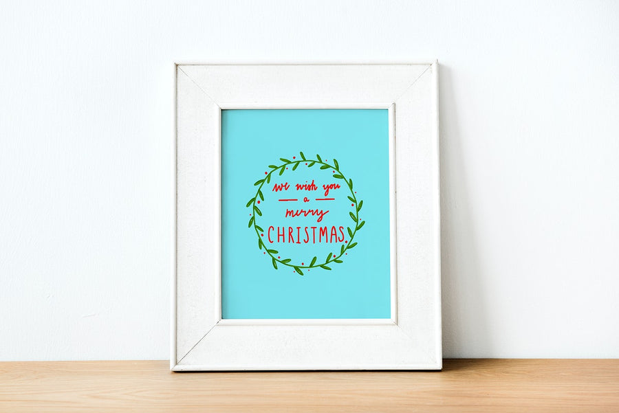 Christmas Holiday Greeting Design Mockup