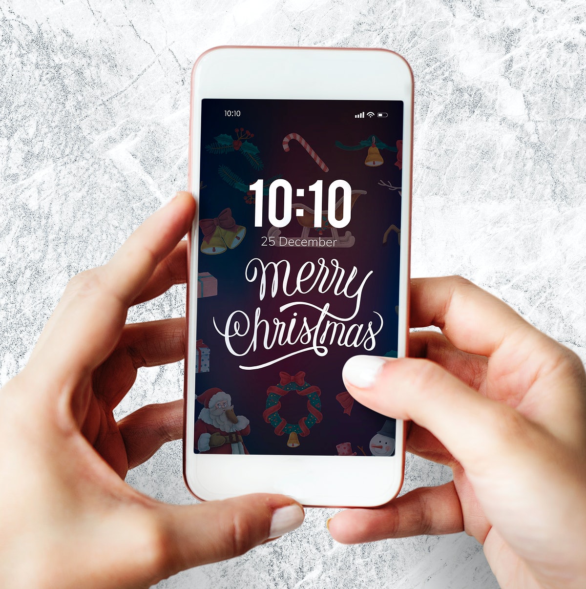Christmas Holiday Greeting Design Mockup