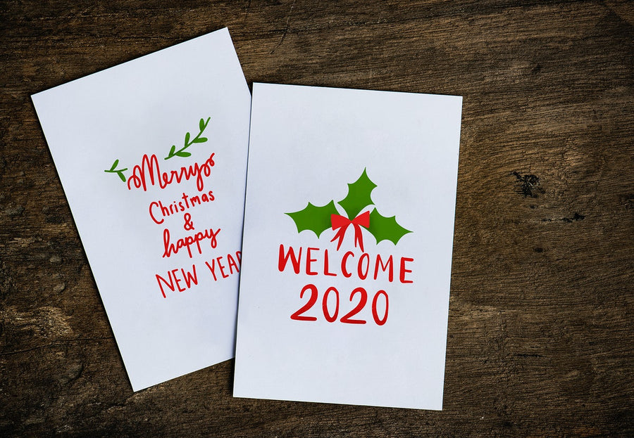 Christmas Holiday Greeting Design Mockup