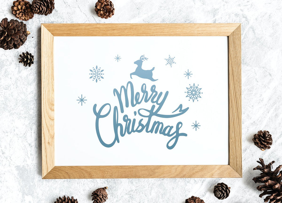 Christmas Holiday Greeting Design Mockup