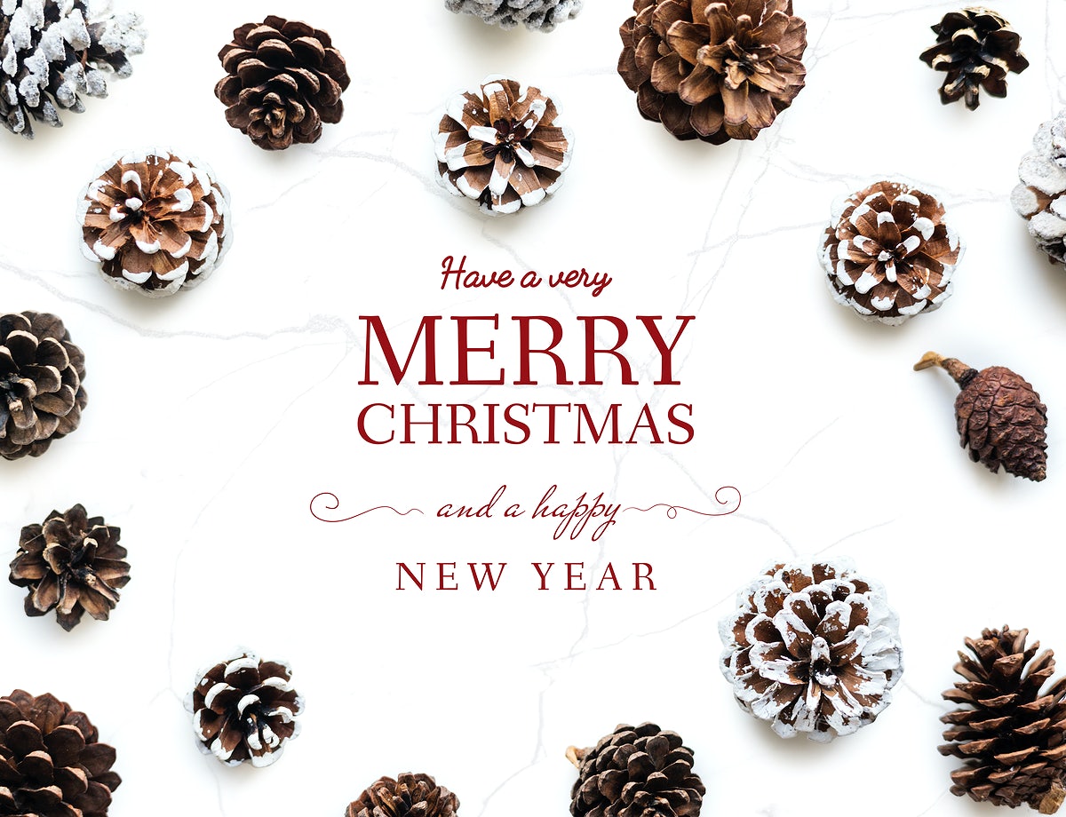 Christmas Holiday Greeting Design Mockup
