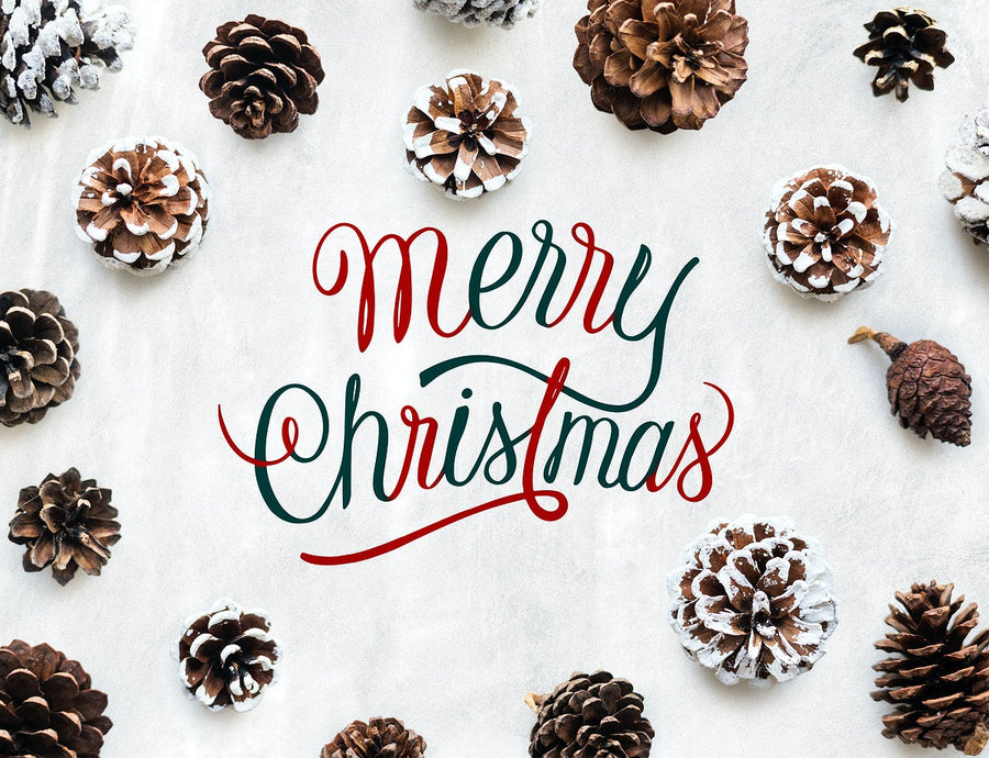 Christmas Holiday Greeting Design Mockup
