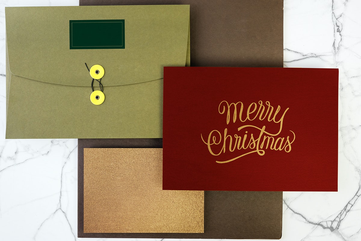 Christmas Holiday Greeting Design Mockup