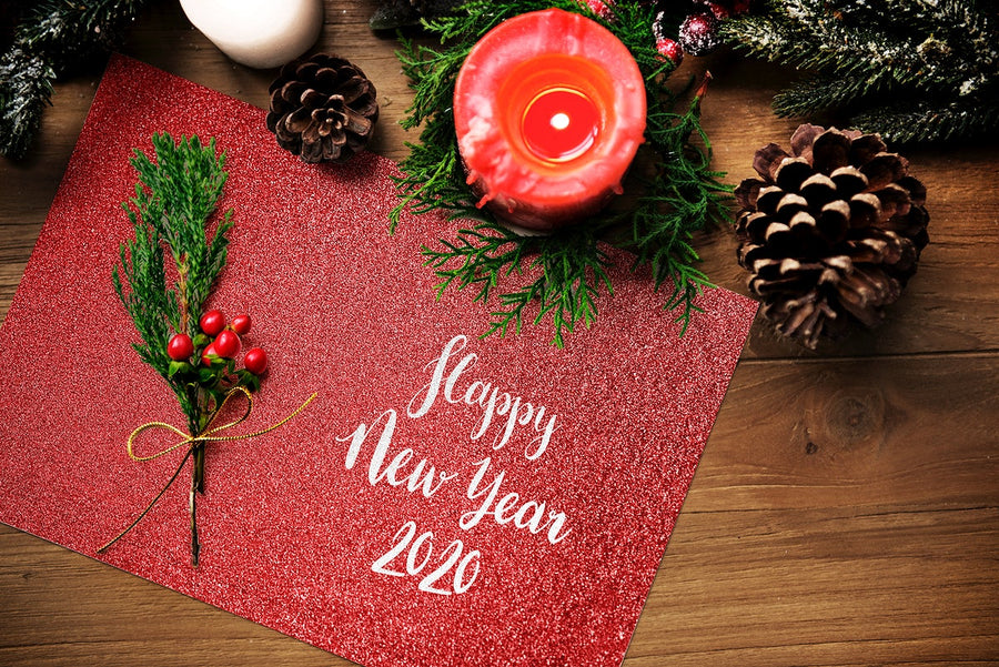 Christmas Holiday Greeting Design Mockup