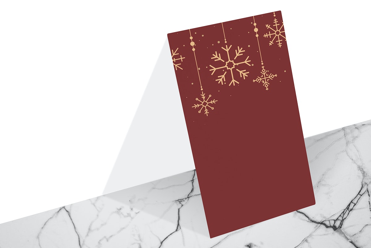 Christmas Holiday Greeting Design Mockup