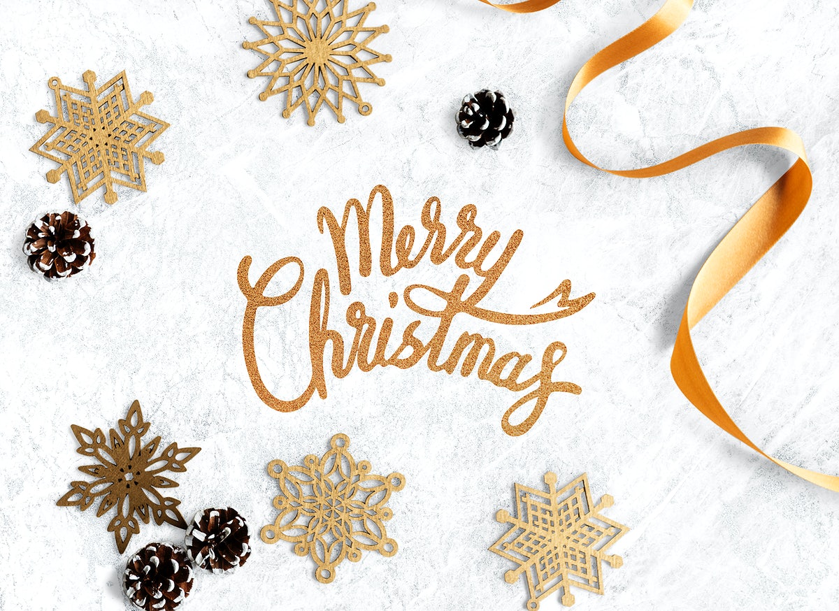 Christmas Holiday Greeting Design Mockup
