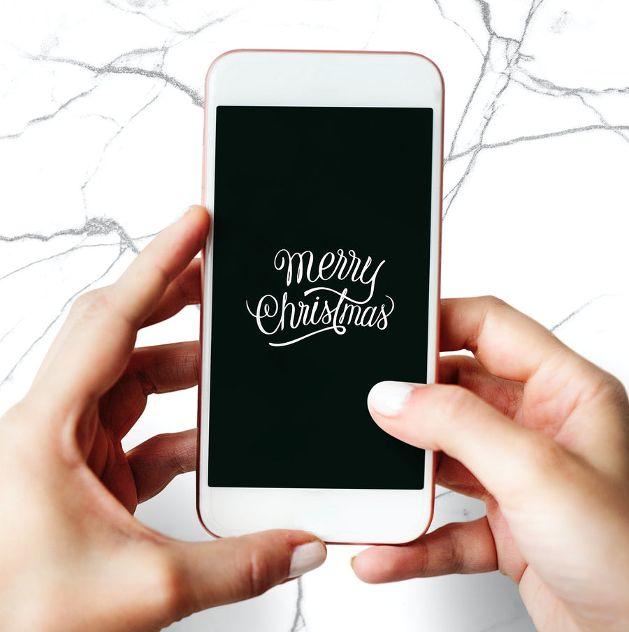 Christmas Holiday Greeting Design Mockup