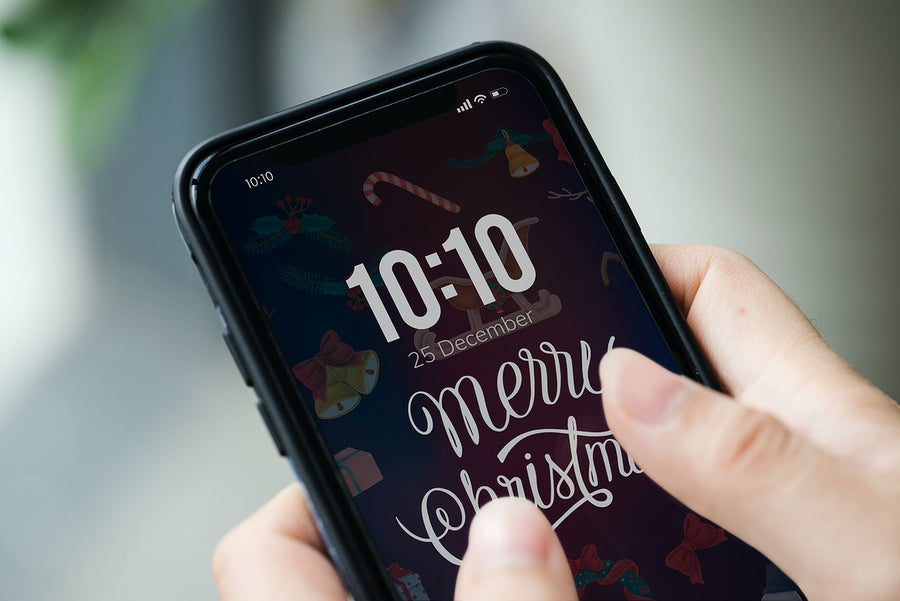 Christmas Holiday Greeting Design Mockup