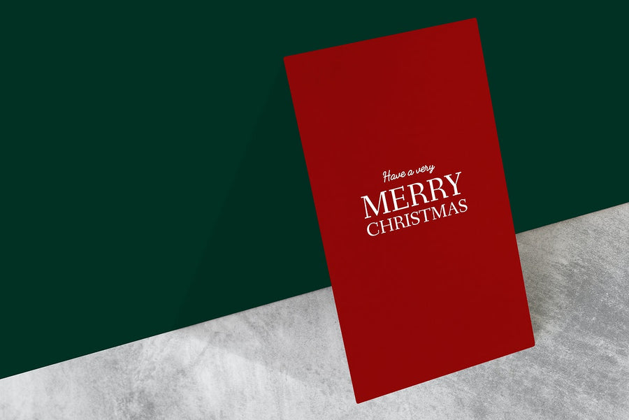 Christmas Holiday Greeting Design Mockup