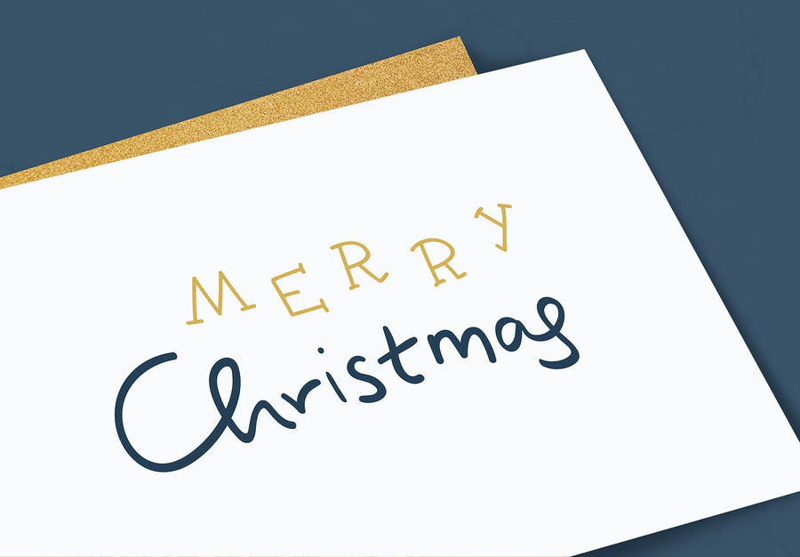 Christmas Holiday Greeting Design Mockup