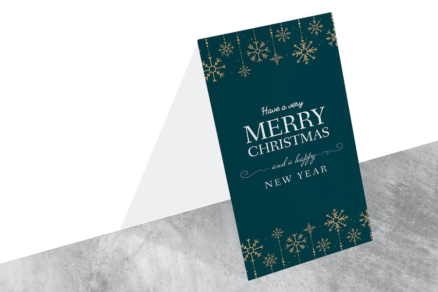 Christmas Holiday Greeting Design Mockup