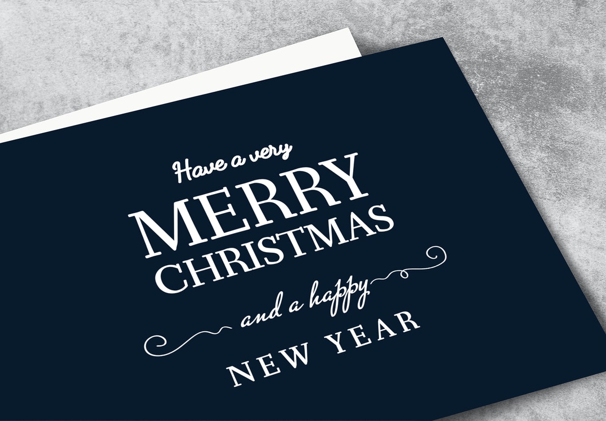 Christmas Holiday Greeting Design Mockup
