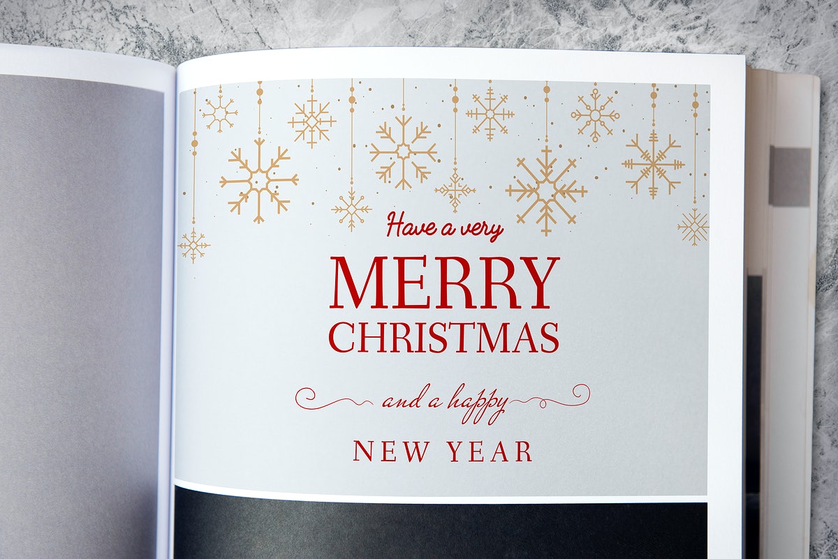Christmas Holiday Greeting Design Mockup