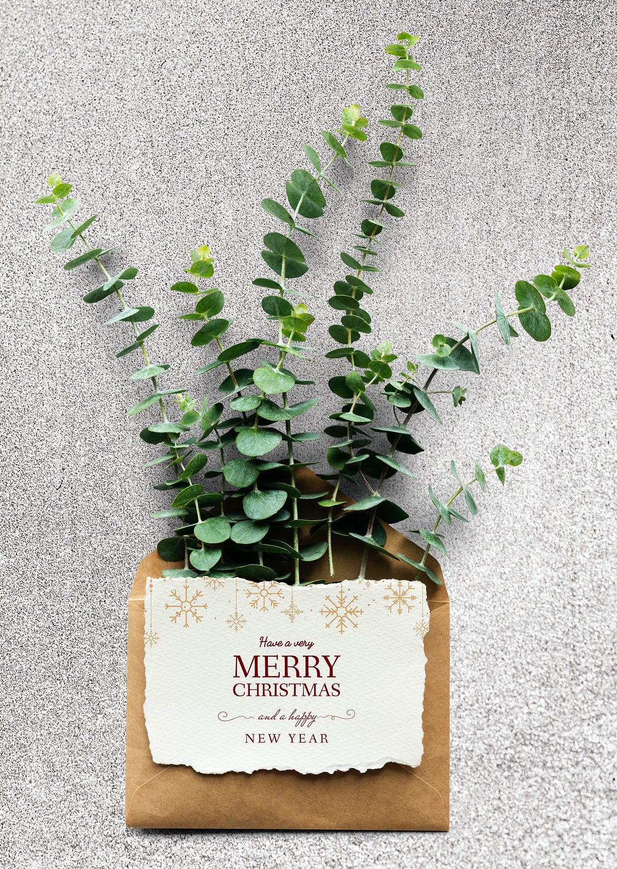 Christmas Holiday Greeting Design Mockup