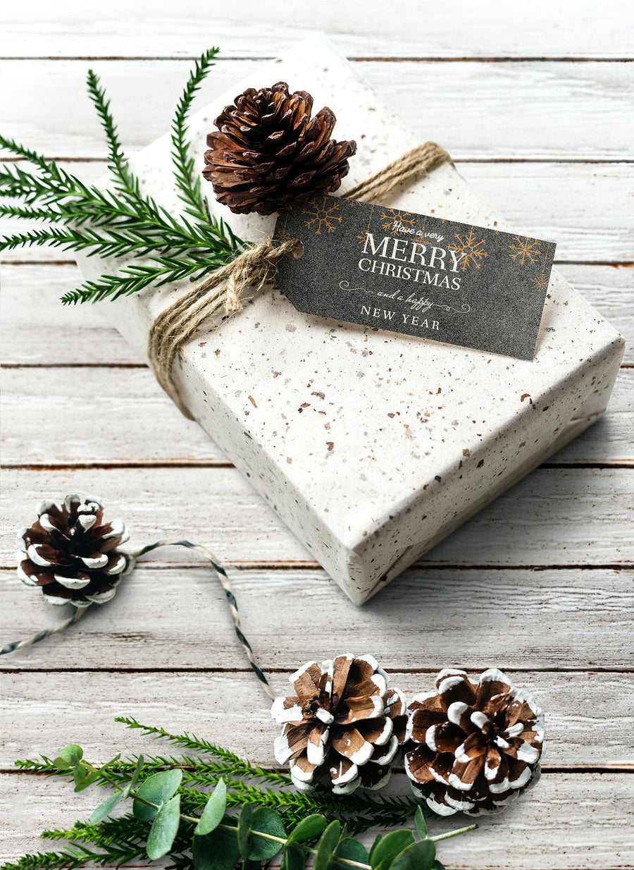 Christmas Holiday Greeting Design Mockup
