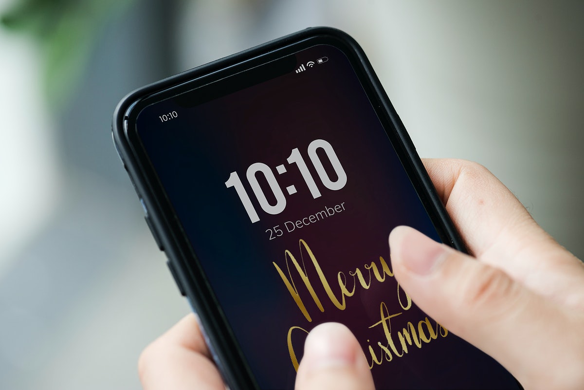 Christmas Holiday Greeting Design Mockup