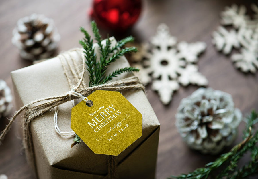Christmas Holiday Greeting Design Mockup