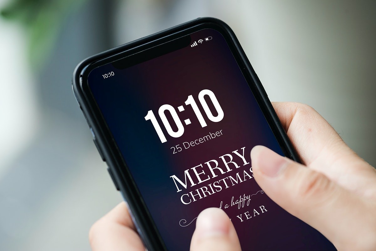 Christmas Holiday Greeting Design Mockup