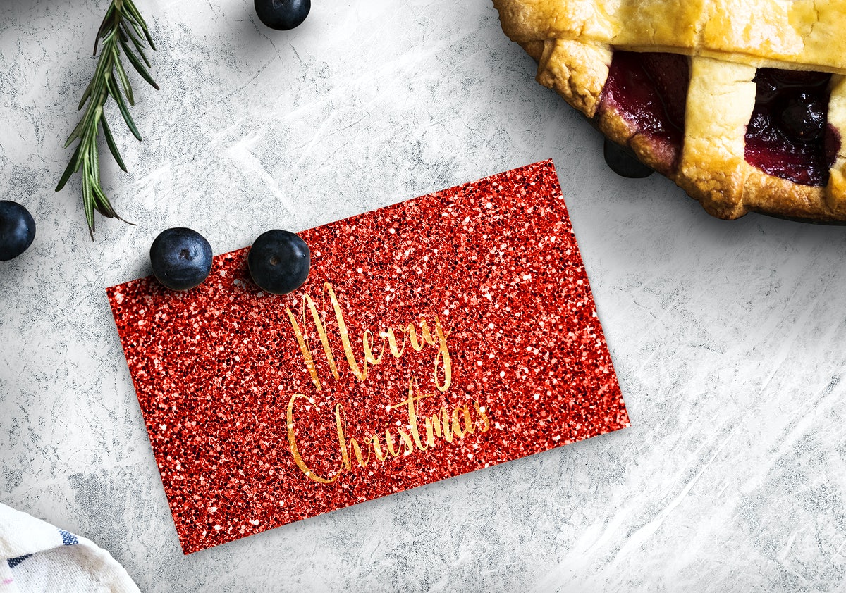 Christmas Holiday Greeting Design Mockup