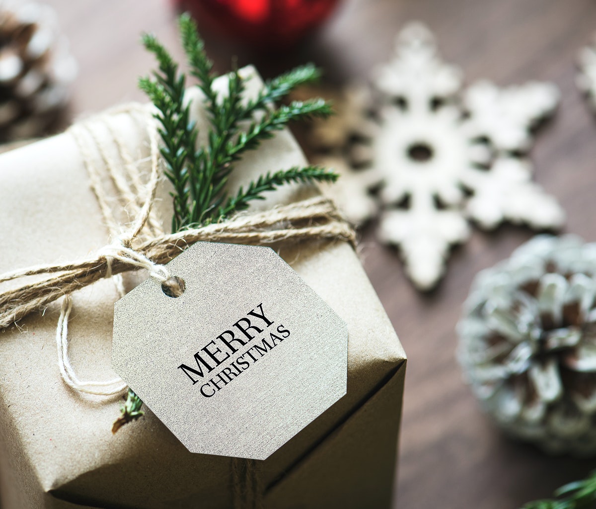 Christmas Holiday Greeting Design Mockup