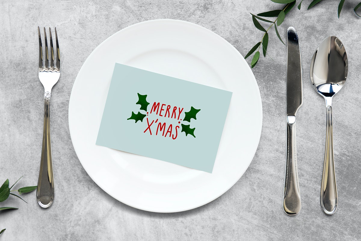 Christmas Holiday Greeting Design Mockup