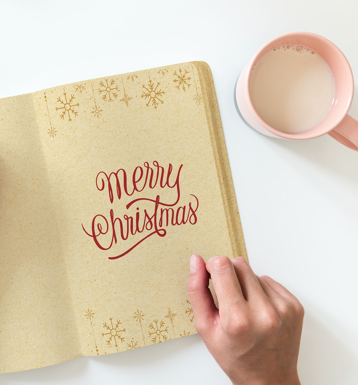 Christmas Holiday Greeting Design Mockup