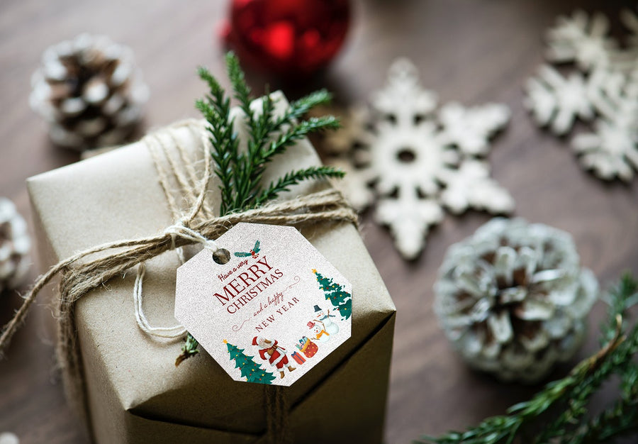 Christmas Holiday Greeting Design Mockup