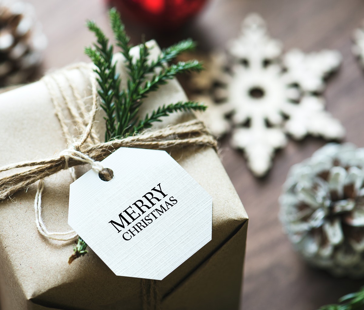 Christmas Holiday Greeting Design Mockup