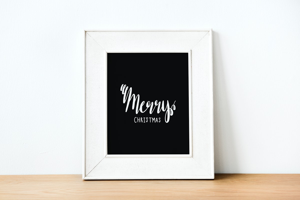 Christmas Holiday Greeting Design Mockup