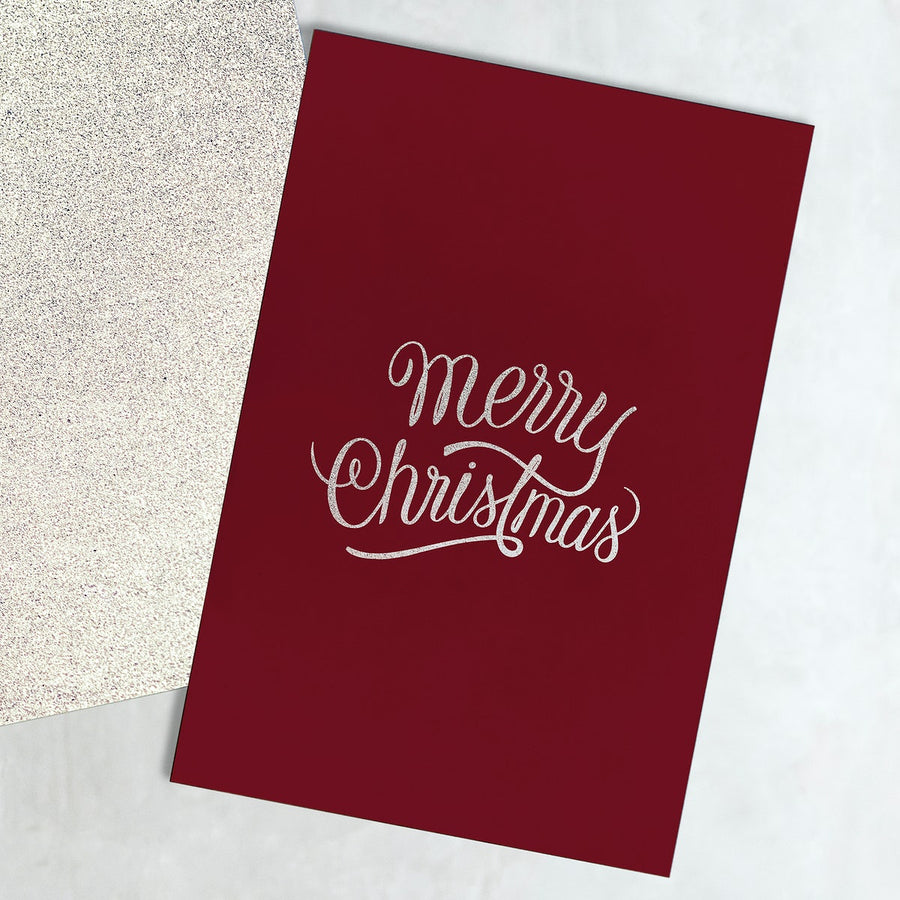 Christmas Holiday Greeting Design Mockup