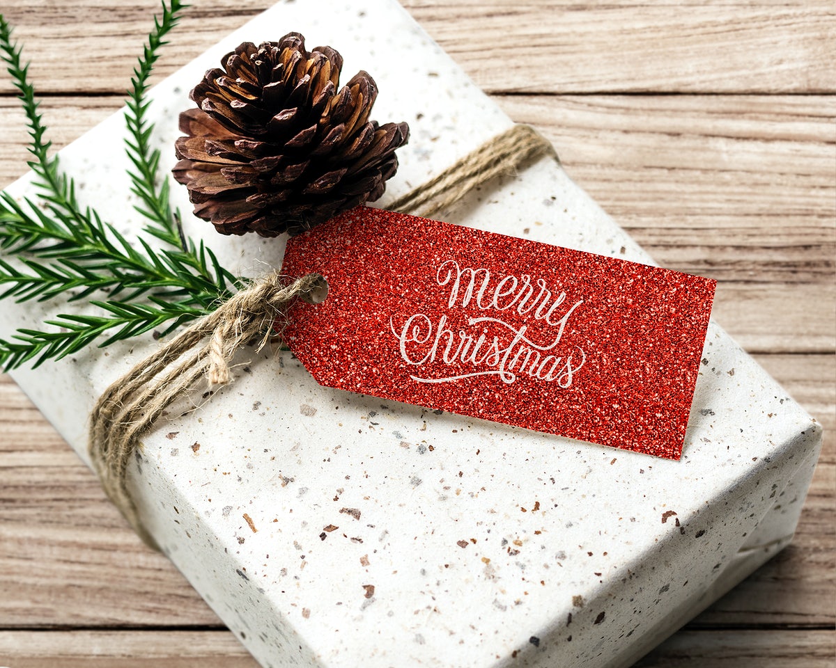 Christmas Holiday Greeting Design Mockup