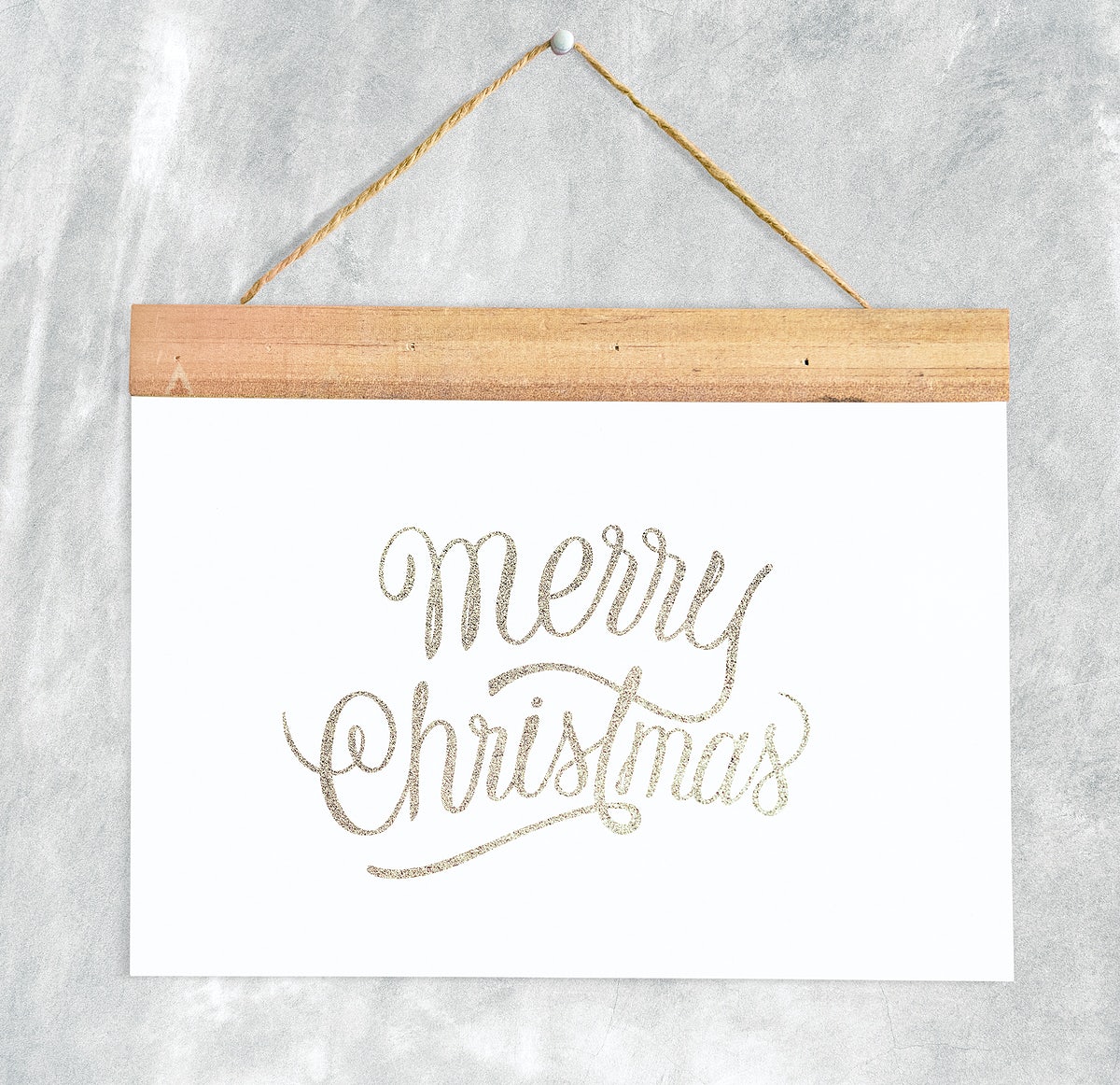 Christmas Holiday Greeting Design Mockup