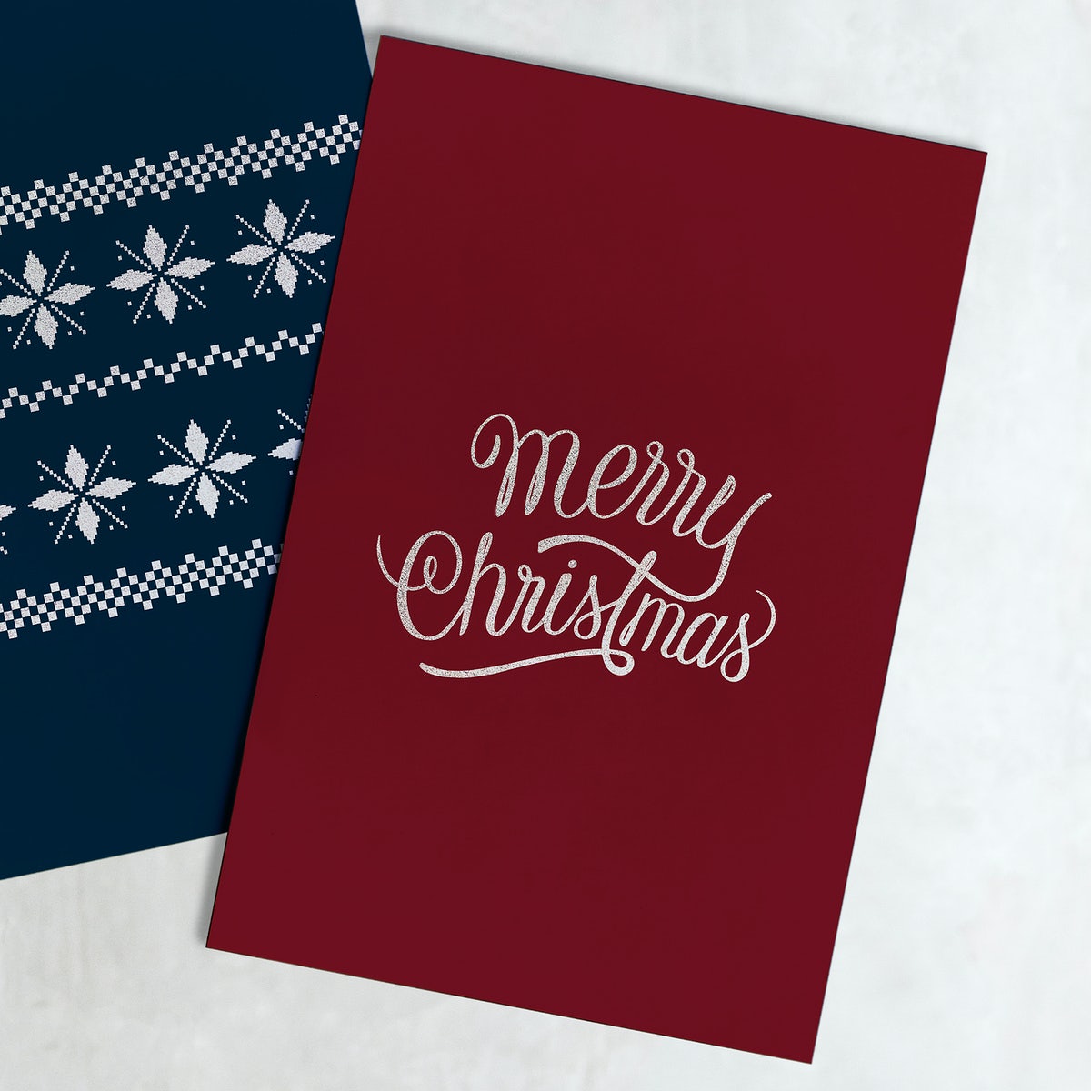 Christmas Holiday Greeting Design Mockup