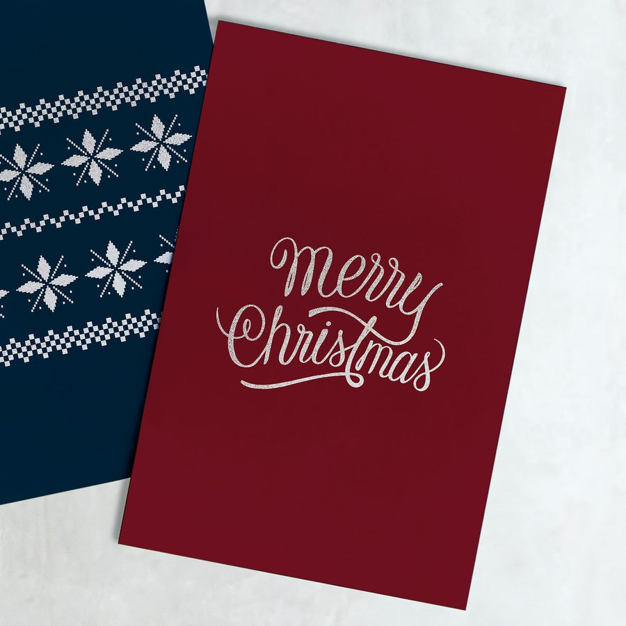 Christmas Holiday Greeting Design Mockup