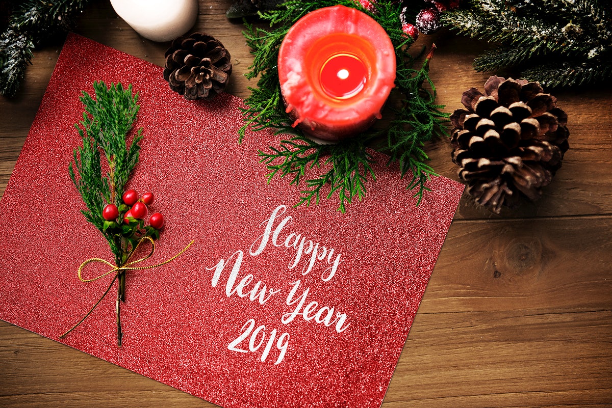 Christmas Holiday Greeting Design Mockup