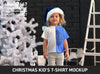 Christmas Kid T Shirt Mock Up Psd