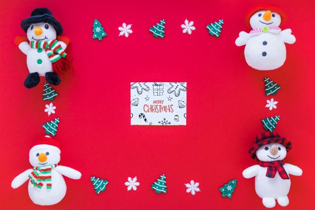 Christmas Mockup With Cover Or Letter Psd