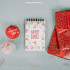 Christmas Mockup With Notepad And Gift Boxes Psd
