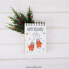 Christmas Mockup With Notepad On Mistletoe Branch Psd