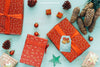 Christmas Mockup With Three Gift Boxes Psd